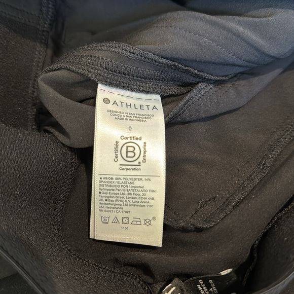 ATHLETA Semi Fitted High Rise Jogger Size 0 Zip Pockets Ankle - Picture 5 of 5